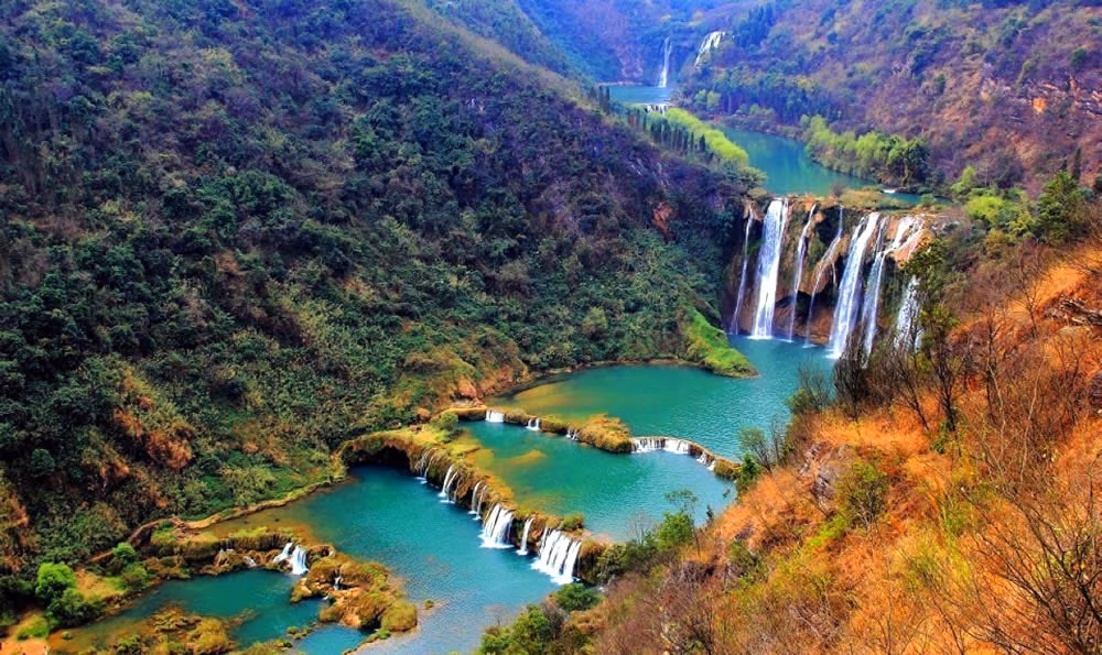 Top 9 Waterfalls In China: Your Ultimate Travel Guide 10 Luoping Nine-Dragon (Jiulong) Waterfalls