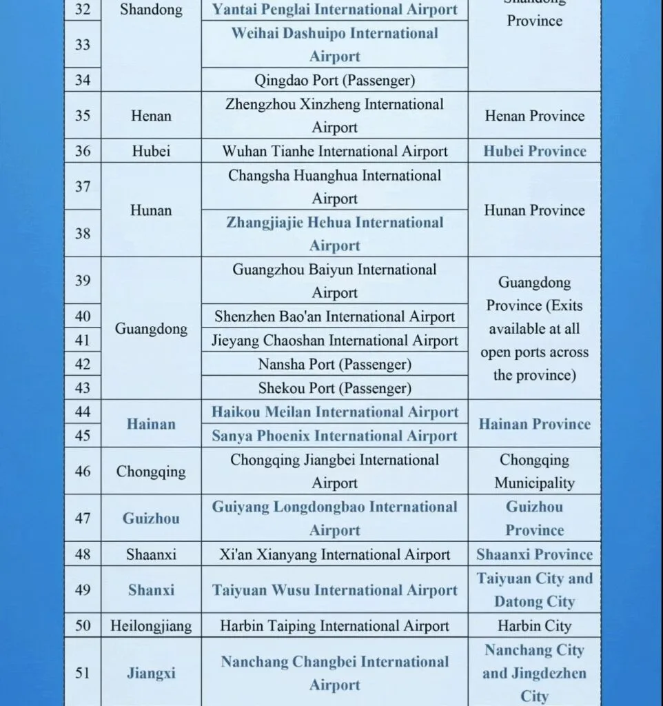 240-Hour Visa-Free Transit Policy In China: Everything You Need To Know 5 240-Hour Visa-Free Transit Policy In China: Everything You Need To Know
