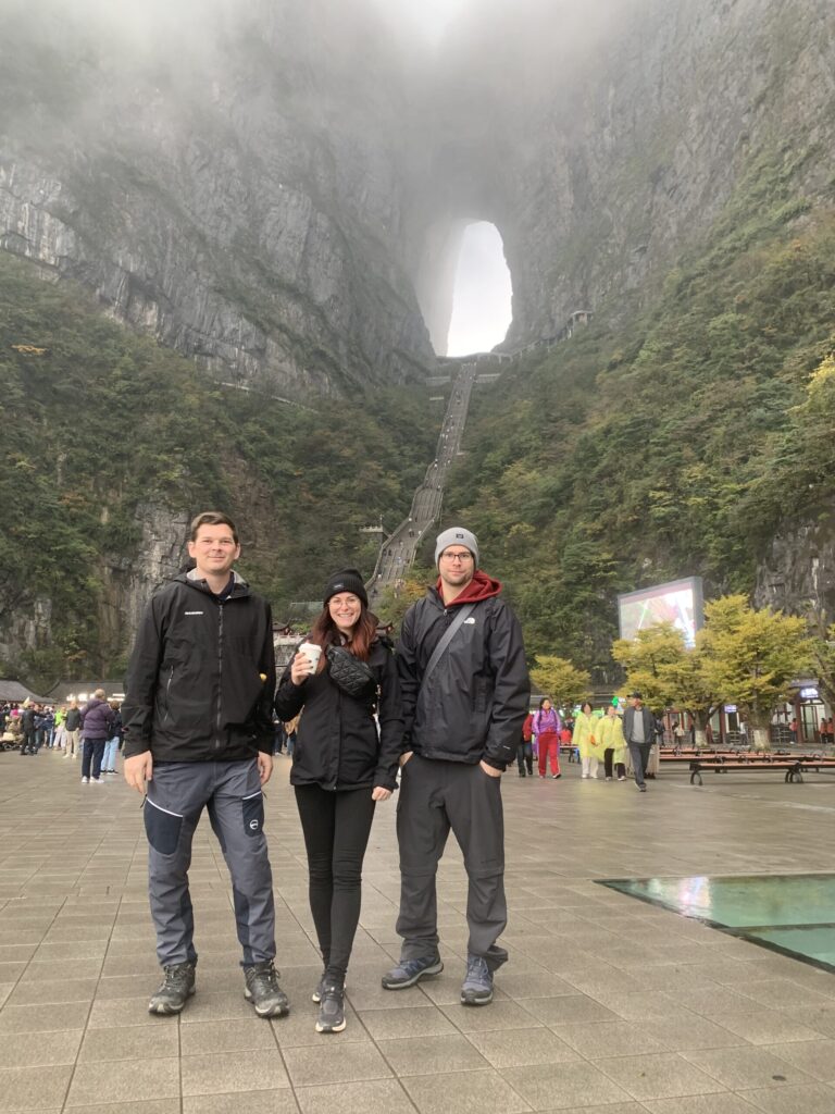 Austrian Guest Andreas With His Friends In Zhangjiajie, Nov 2025