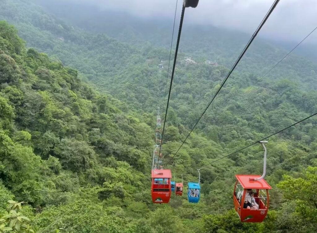 Mount Qingcheng: Front &Amp; Back Mountain, Tickets &Amp; Routes 15 Baiyun Ropeway, Back Mountain Of Mount Qingcheng