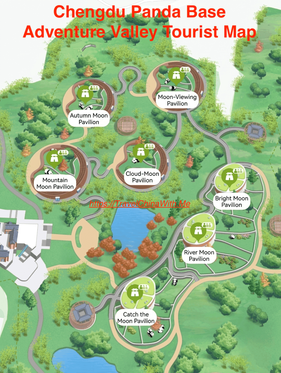 Chengdu Panda Base Guide: Tickets, Routes &Amp; What We Tell Our Clients 8 Chengdu Panda Base - Adventure Valley Tourist Map