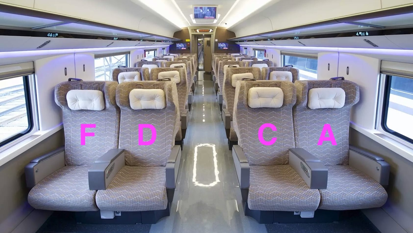 China Train - First Class Seat Letter