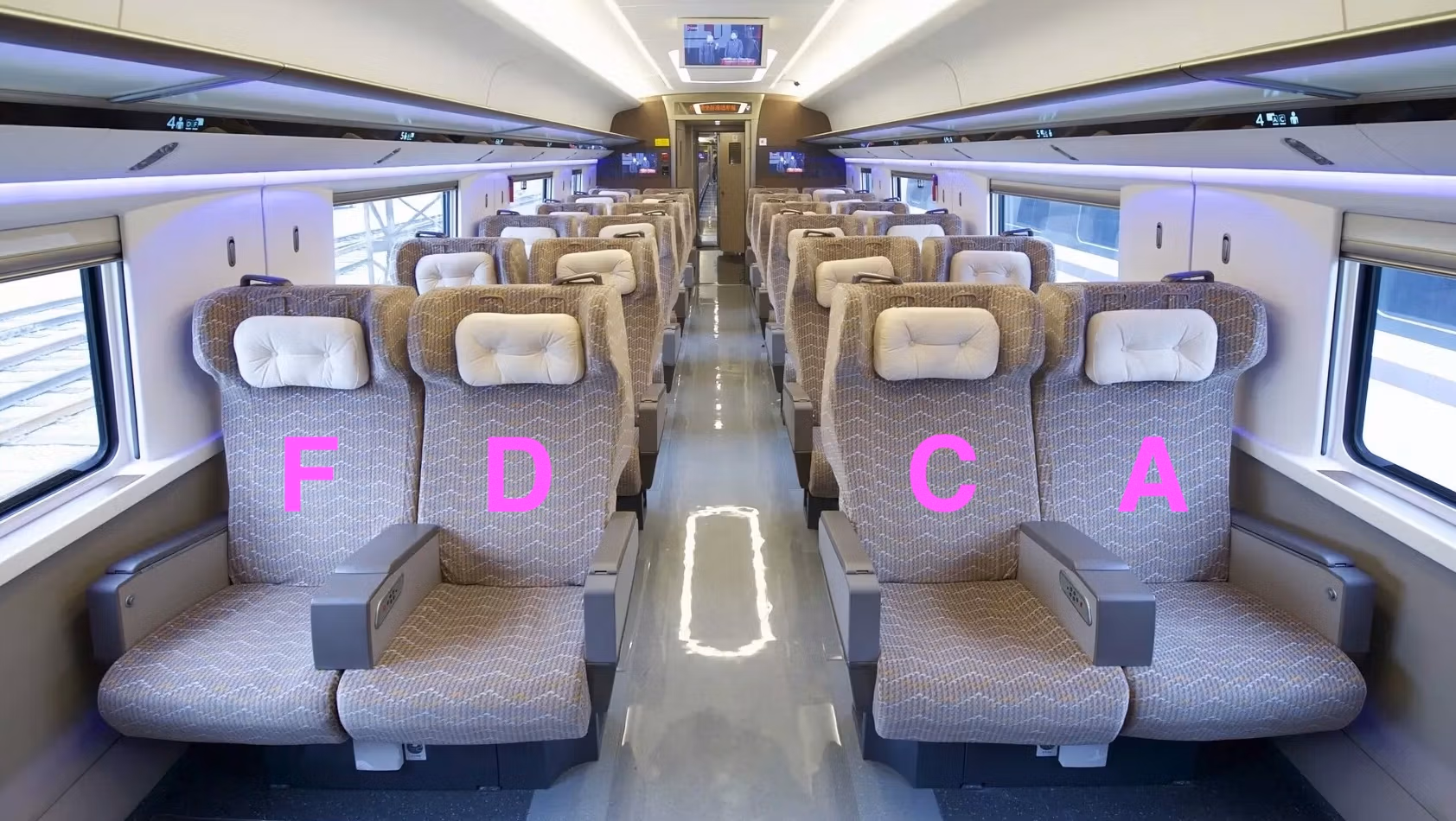 China Train - First Class Seat Letter