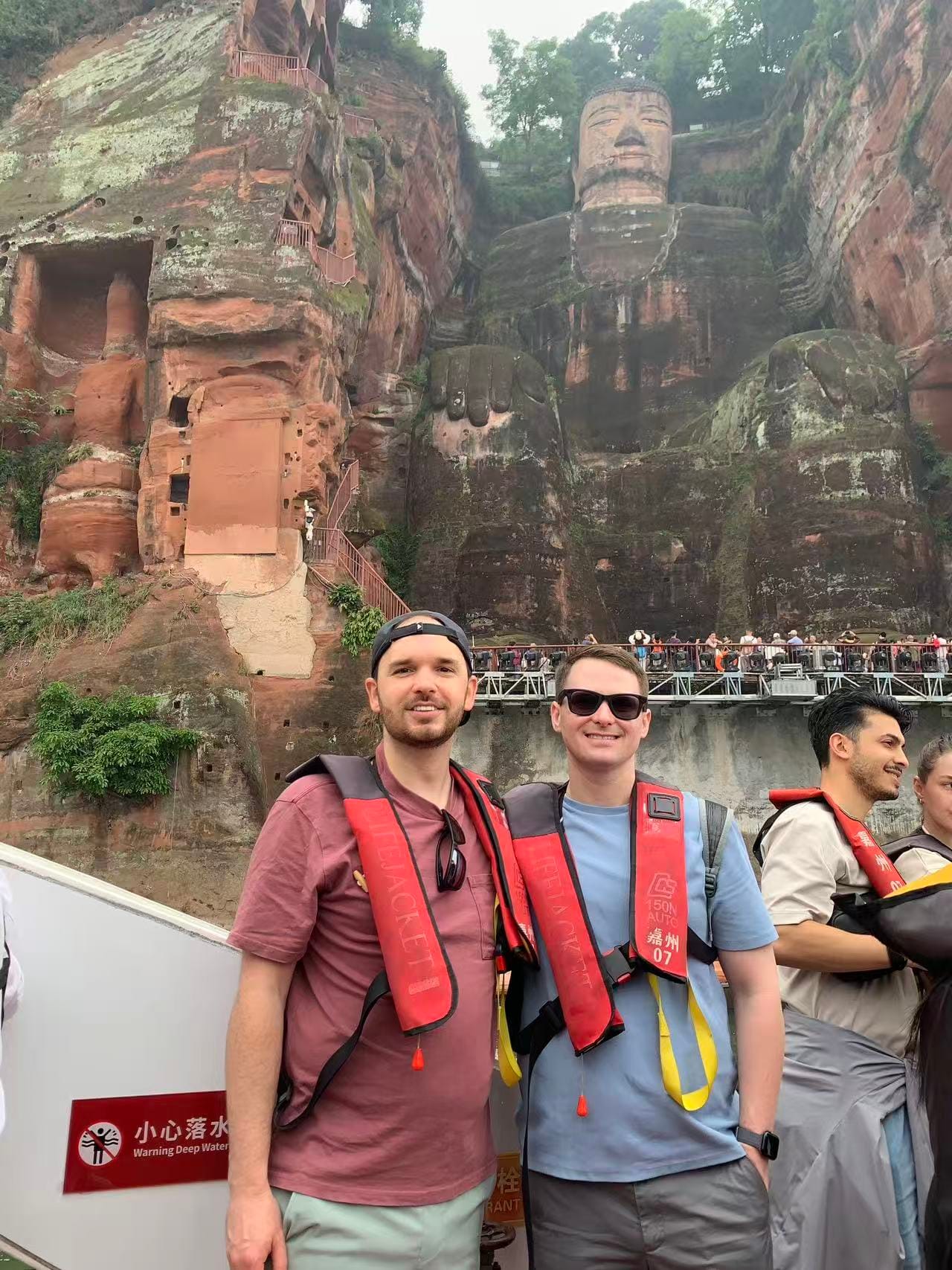 American Guests Christian And Kevin Took A Boat Tour Of The Leshan Giant Buddha, May 2026.