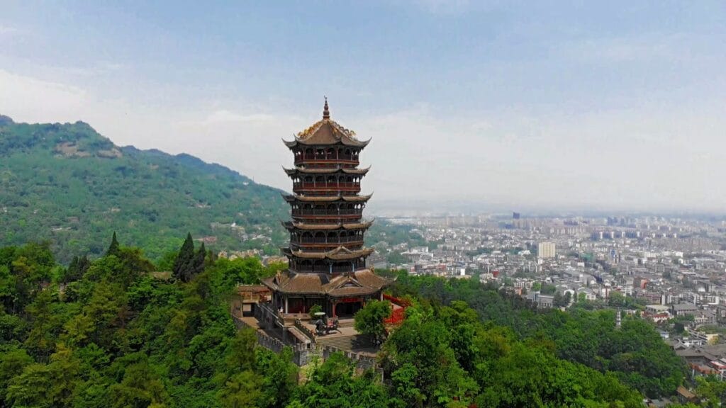 Dujiangyan - Yulei Pavilion