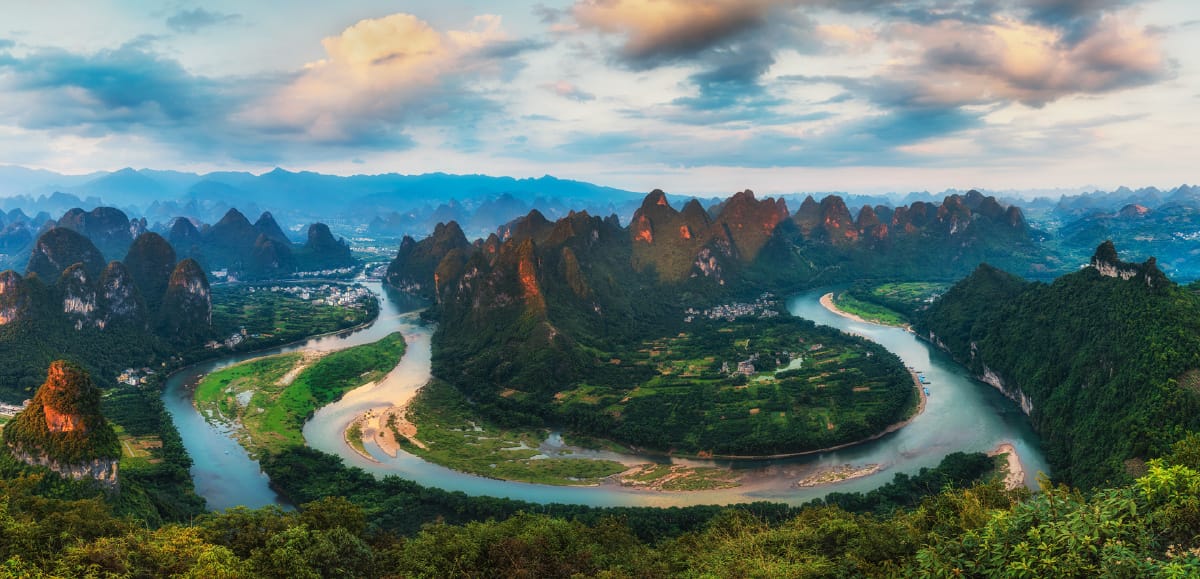 Damian Mountain: Hike Guide, Views &Amp; Getting There 2 First Bend Of Li River - View From Damian Mountain