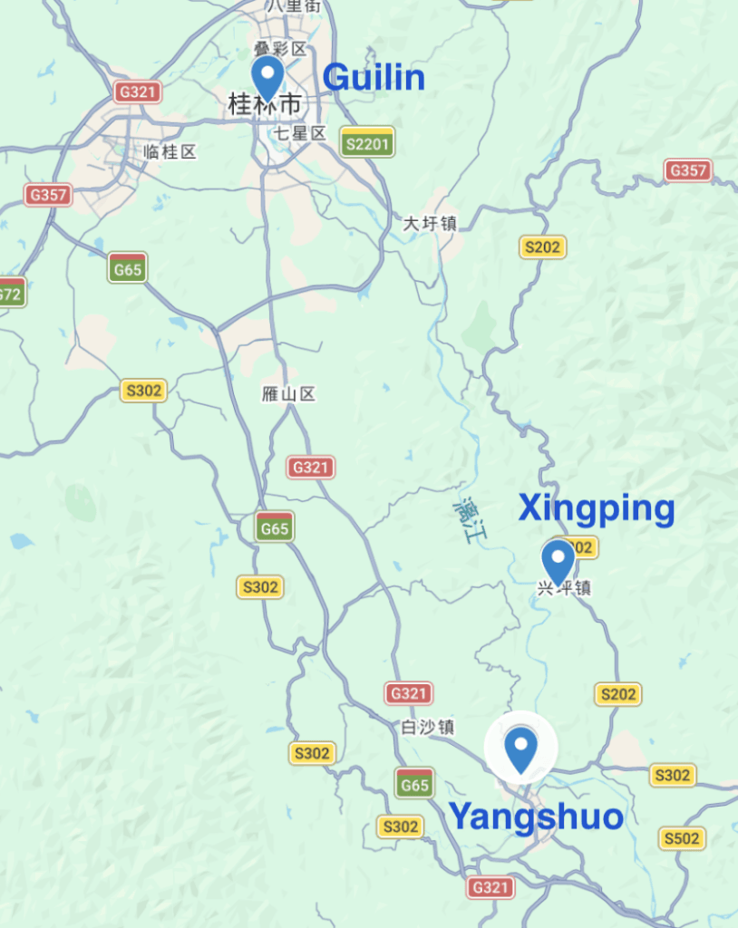 Xingping Travel Guide: Both Riverbanks, Ferries &Amp; What To Do 2 Guilin Xingping Yangshuo On Map