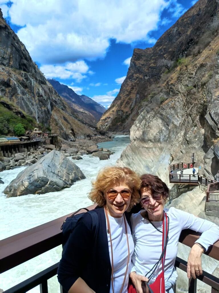 German Guests Bicakci Sisters At Tiger Leaping Gorge, Lijiang, Apr 2026