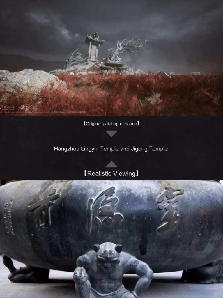 Exploring The Real-Life Scenes Behind Black Myth: Wukong