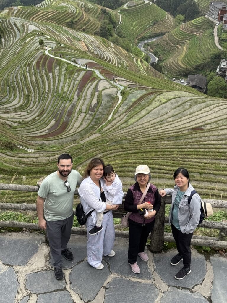 Group Of People At Rice Terraces