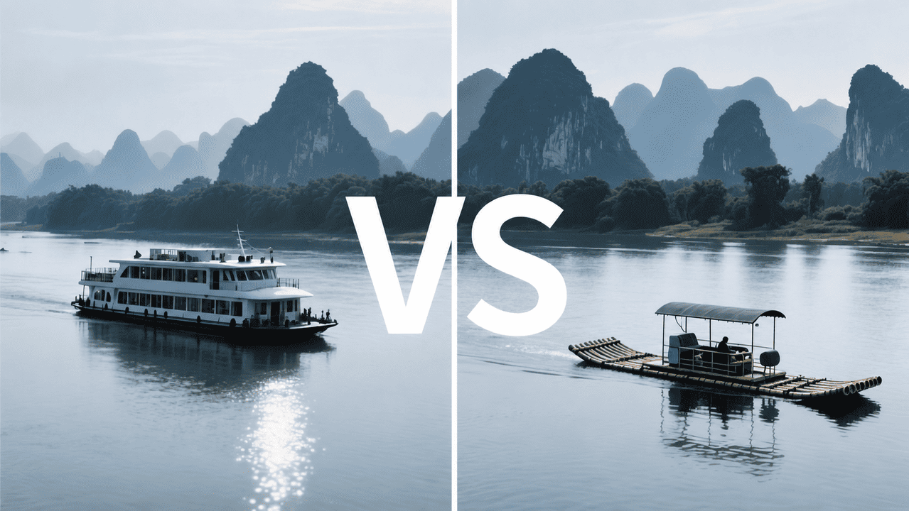 Li River Cruise Vs Bamboo Rafting: An Operator'S Honest Take 1 Li River Cruise Vs Bamboo Rafting