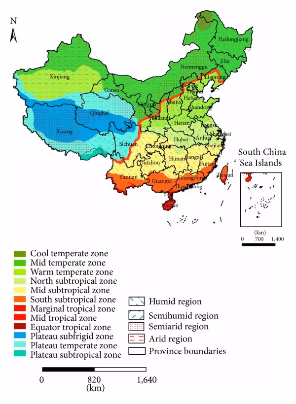 Map-Of-Climate-Zones-In-China