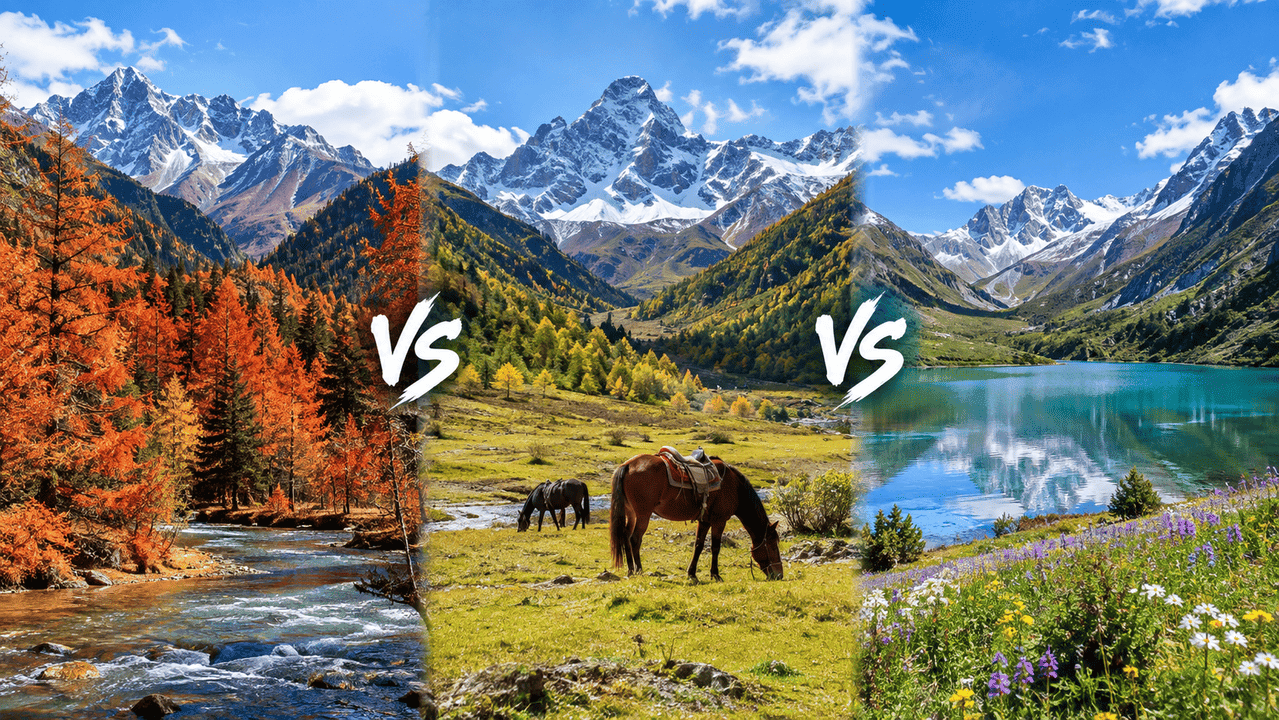 Mount Siguniang 3 Valleys: Shuangqiao Vs Changping Vs Haizi 1 Mount Siguniang 3 Valleys