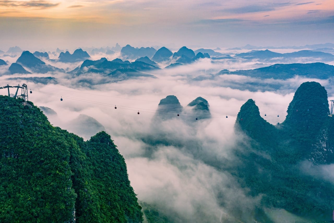 Ruyi Peak Yangshuo: Cable Car, Glass Bridge &Amp; Tickets 4 Ruyi Peak - Cable Cars &Amp; Yuanbao Peak