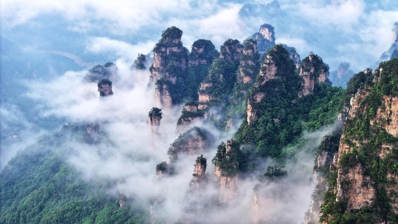 Sea Of Clouds In Zhangjiajie