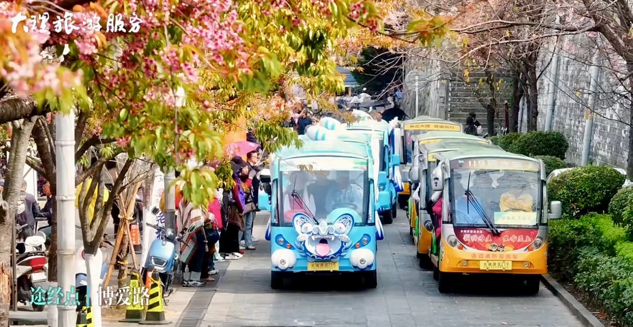 Dali Old Town: Tickets, Layout &Amp; What To Skip 14 Dali Old Town: The Wamao (Cat-Tile) Sightseeing Car &Amp; The Regular Sightseeing Car