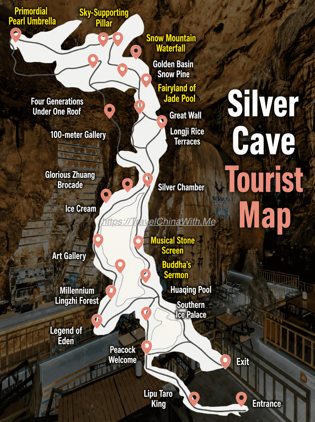 Silver Cave - Tourist Map