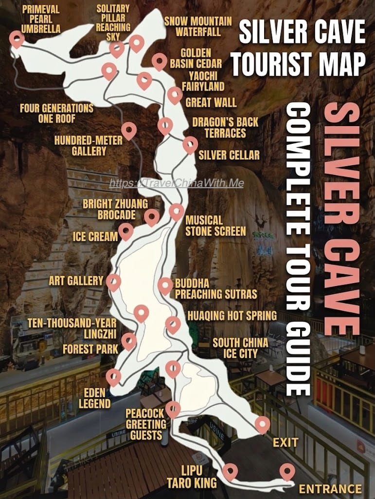 Silver Cave - Tourist Map