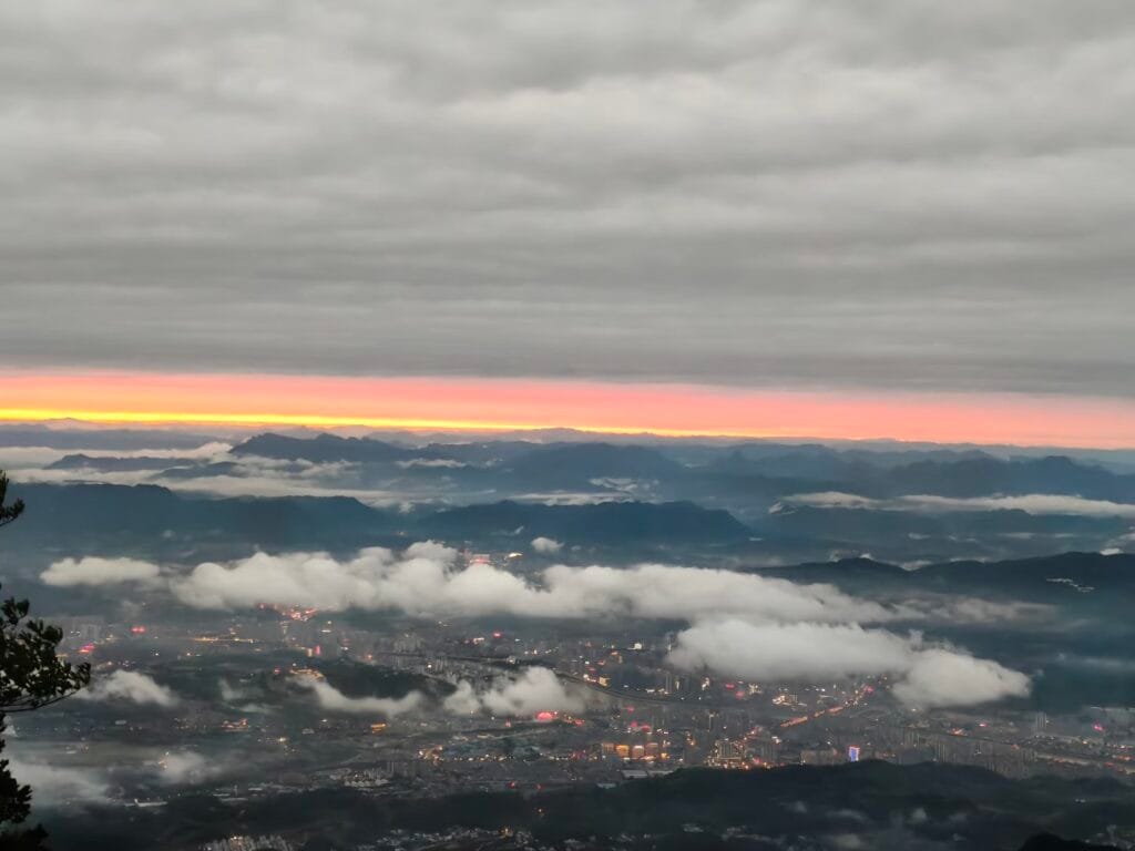 Sunset At Tianmen Mountain, Zhangjiajie