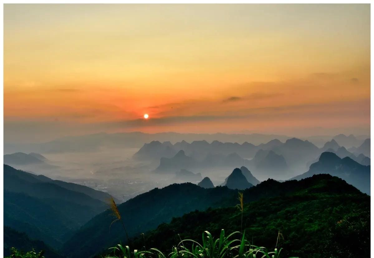 Guilin Yao Mountain: Cable Car, Photo Spots &Amp; Visit Guide 14 Surnise At Yao Mountain