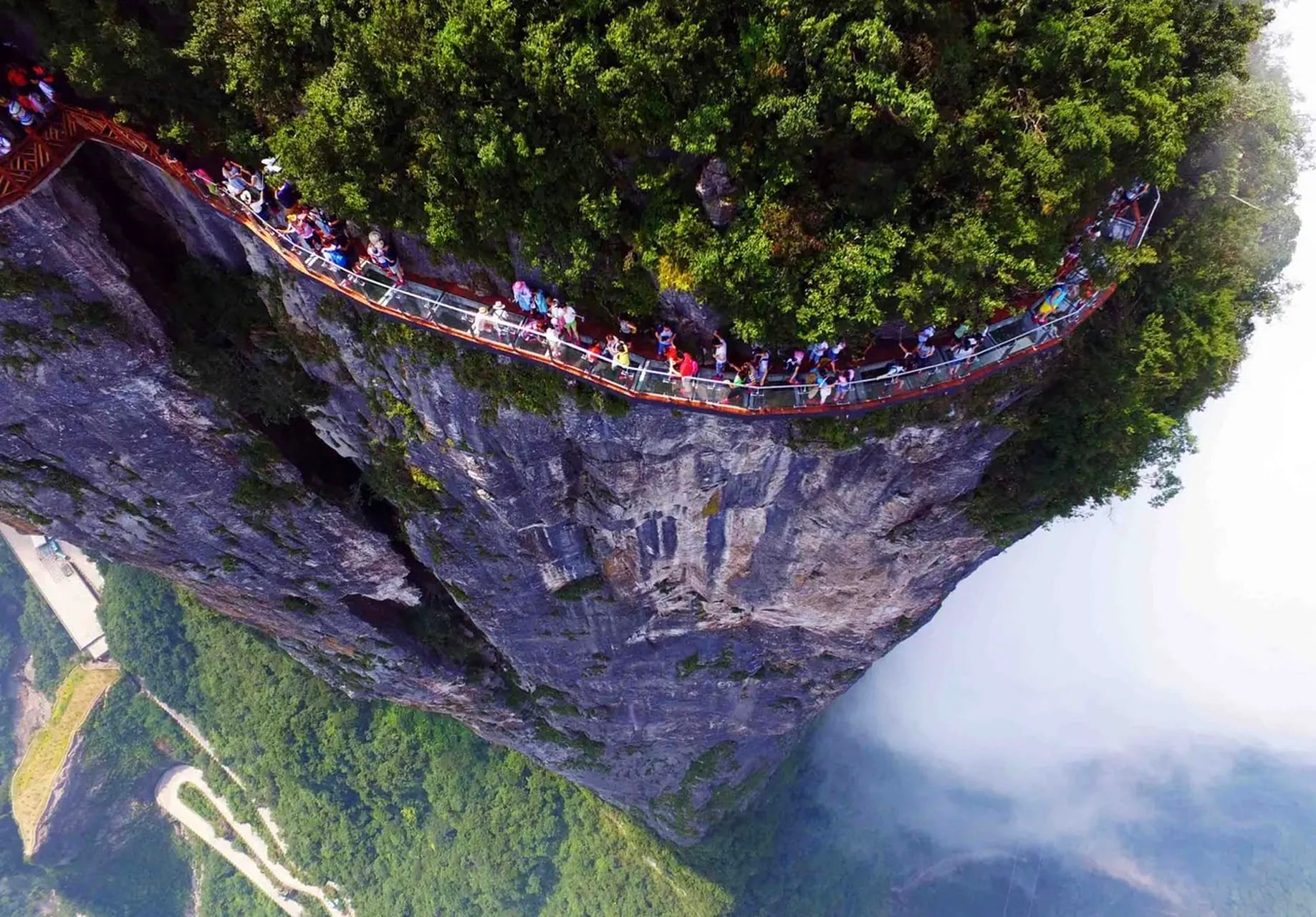 The White-Knuckle Glass Walkways At Tianmen Mountain