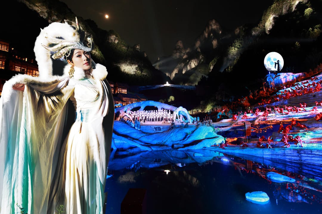 Colorful Performance In A Scenic Setting