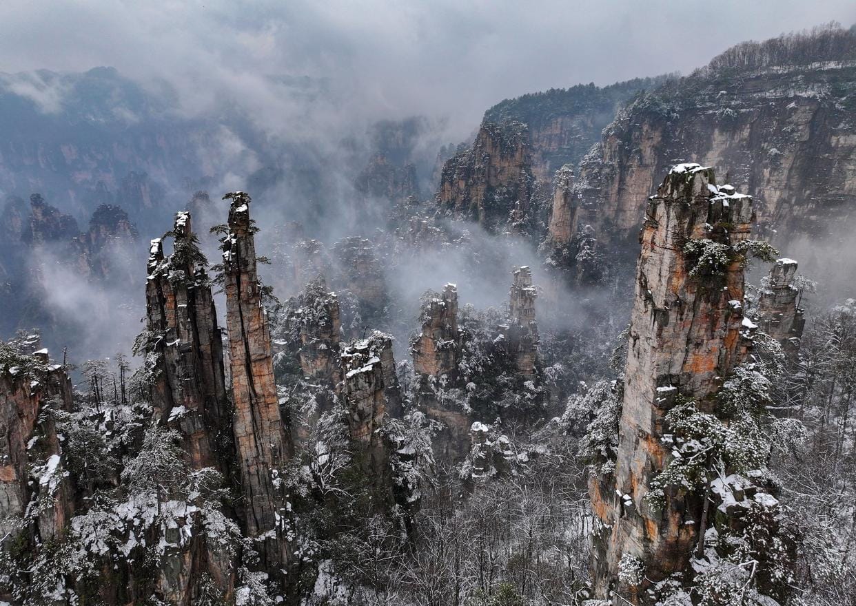 Tianzi Mountain - Winter