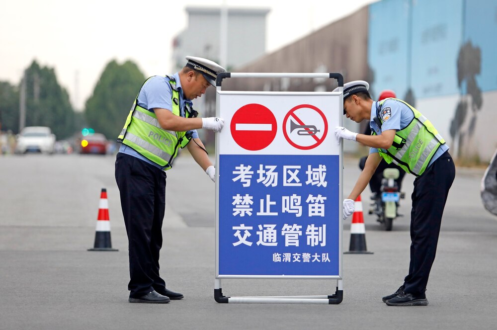 Gaokao In China: What Every June Visitor Must Know 3 Traffic Control For The Gaokao