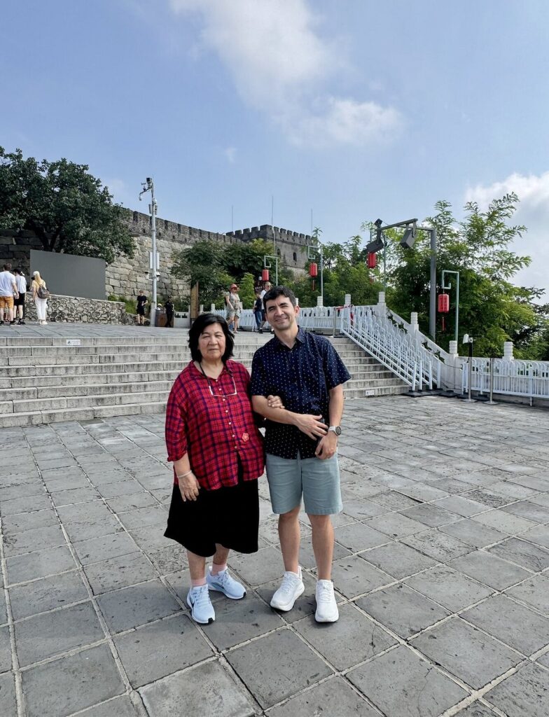 Mexican Guests Virgilio And His Mother At The Great Wall, Sep 2025