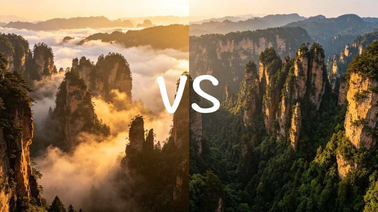 Yangjiajie Vs Huangshizhai: Which Zhangjiajie Area To Pick 1 Yangjiajie Vs Huangshizhai