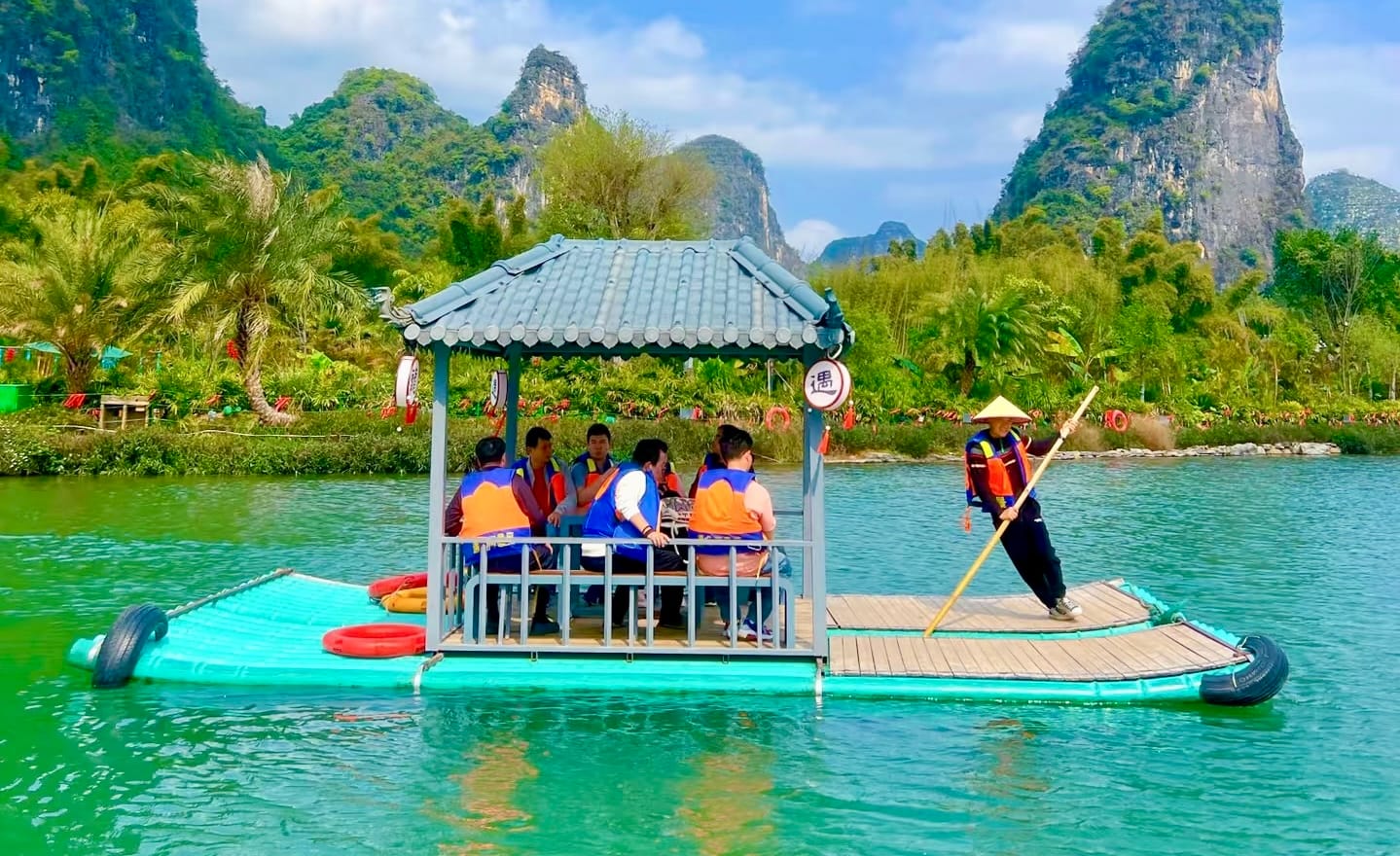 Yulong River Bamboo Rafting: All Routes, Prices &Amp; Booking 10 Yulong River Bamboo Rafting - 8-Person Raft