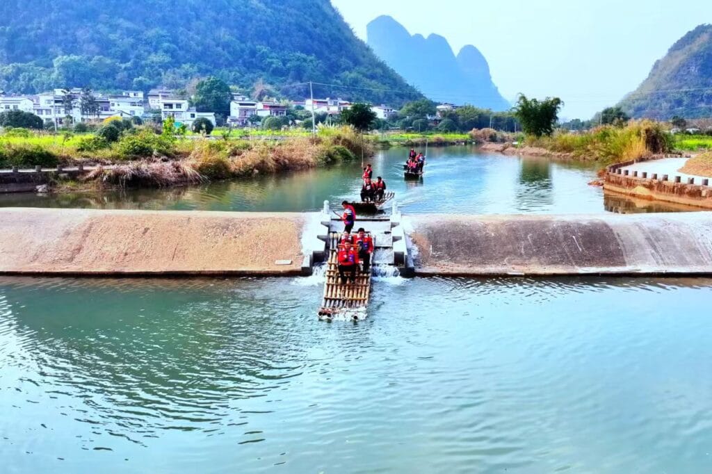 Yulong River Bamboo Rafting: All Routes, Prices &Amp; Booking 14 Yulong River Bamboo Rafting - Route 1 Weir