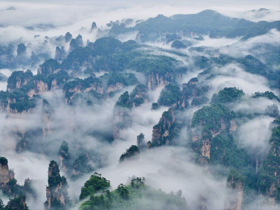 Sea Of Clouds In Zhangjiajie