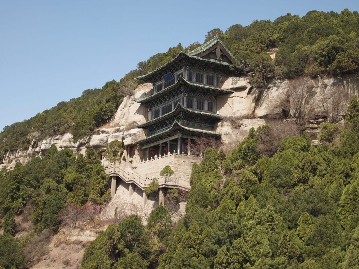 Tianlongshan Grotto - Manshan Pavillion, Taiyuan, Shanxi