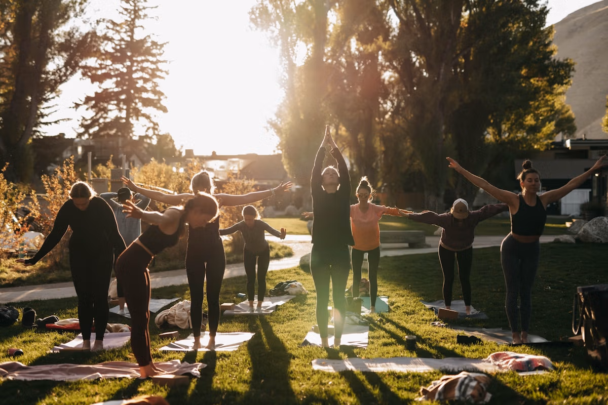 Chikungunya Virus In China: Essential Safety Guide For Travelers 11 A Group Of People Doing Yoga In A Park