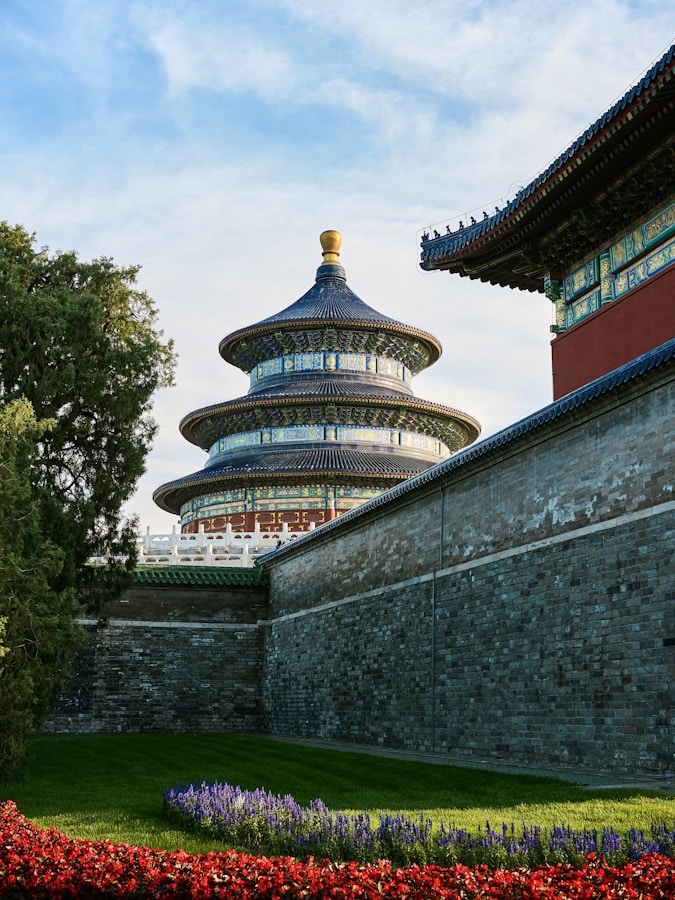 Temple Of Heaven: China'S Most Sacred Imperial Complex 14 A Building That Is Next To A Flower Garden